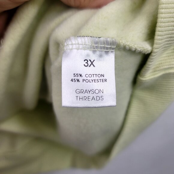 Grayson Threads 3X Luck Never Gives Graphic Hoodie Green Relaxed Fit - Picture 4 of 9